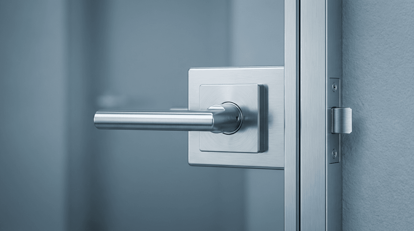 High-security lock on a Toronto back door